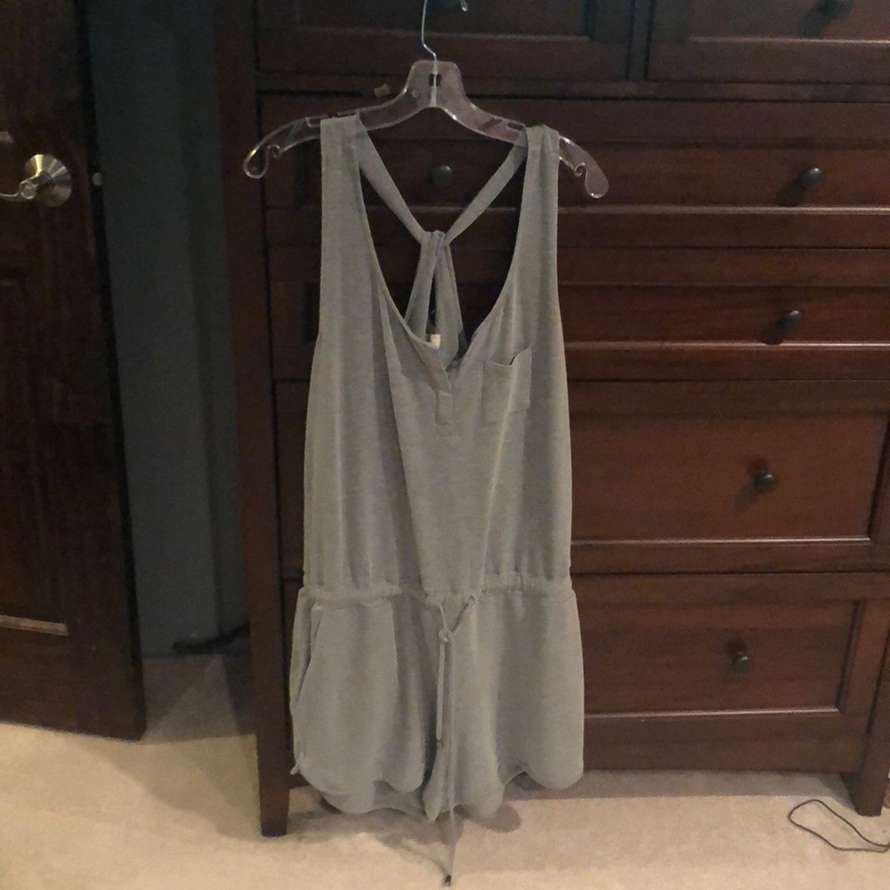 Cotton Romper with pockets
